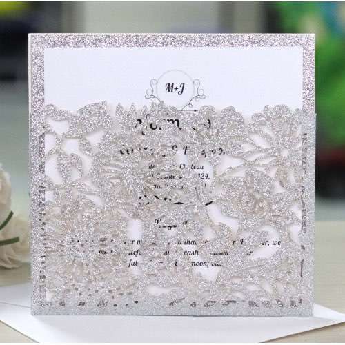 Slap- up Pocket Invitation  Business Invitations Laser Greeting Card